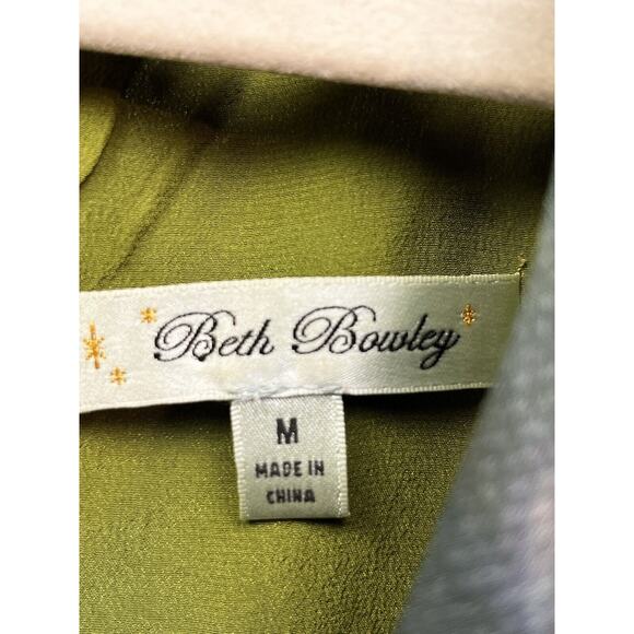 Beth Bowley Anthropologie Shift Dress Womens Medium Silk‎ Textured earth tones - Picture 5 of 8